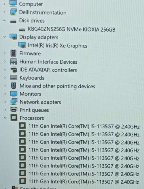 Dell Vostro 3500, 11th Gen i5-1135G7@2.4GHz, 8GB RAM, 256GB NVMe SSD, 15` FHD Display, Win11