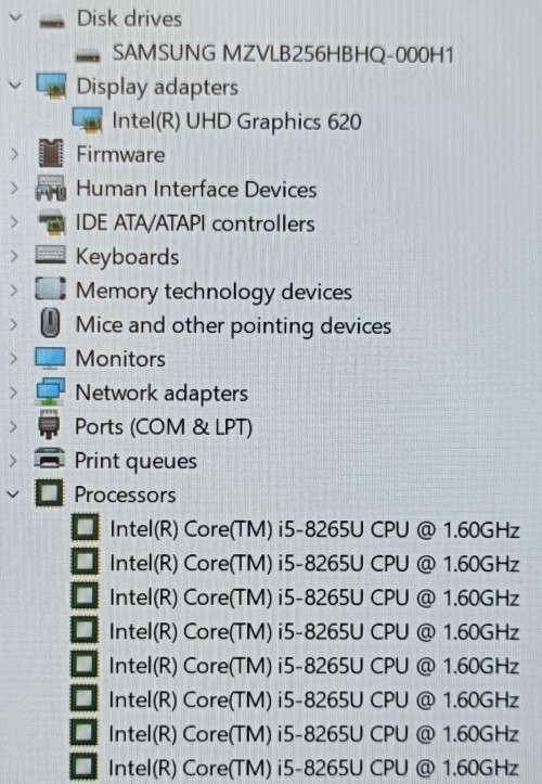 Dell Latitude 5400, 8th GEN I5-8265u@1.6ghz, 8GB RAM, 256gb NVMe SSD, 14` FHD Display, Win11