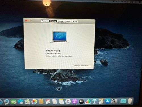 MACBOOK AIR 13 INCH 2017 CORE I5 8GB RAM 121GB SSD