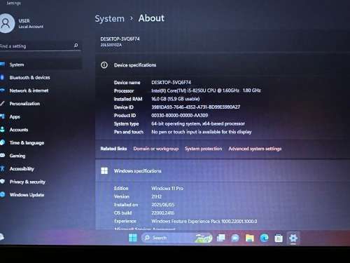 Lenovo ThinkPad L480 LTE   8th Gen i5-8250U@1.8GHz, 8GB RAM, 256GB SSD, 14` HD LED Display, Win 11