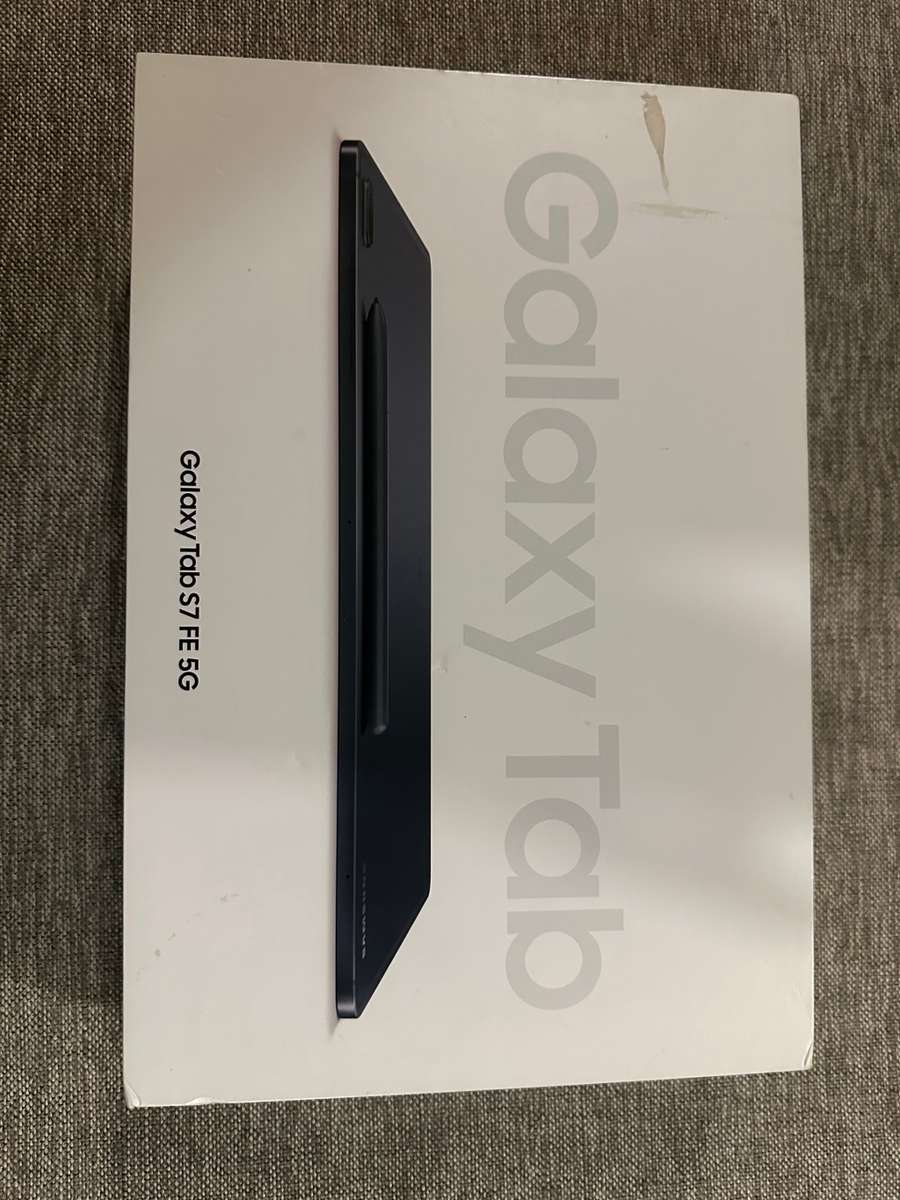 Samsung Galaxy Tab S7 FE 5G 128GB - Mystic Black With Keyboard