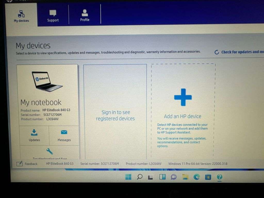 HP EliteBook 840 G3, Intel i5-6200U@2.3GHz, 8GB RAM,  500GB HDD NEW BATTERY LTE