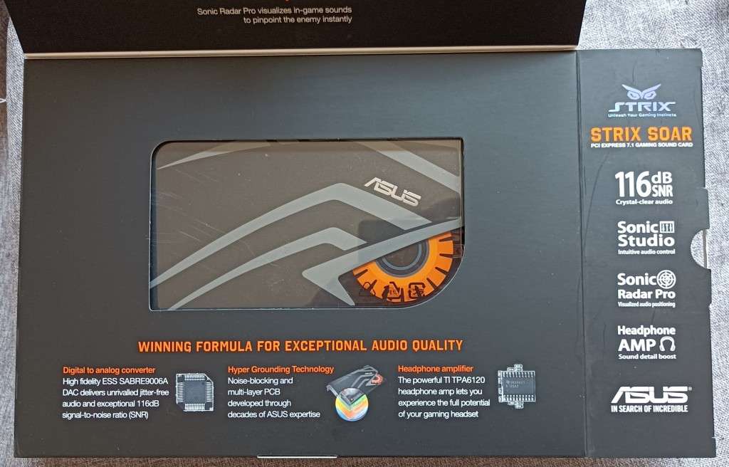 ASUS STRIX SOAR 7.1 PCIe Gaming Sound Card