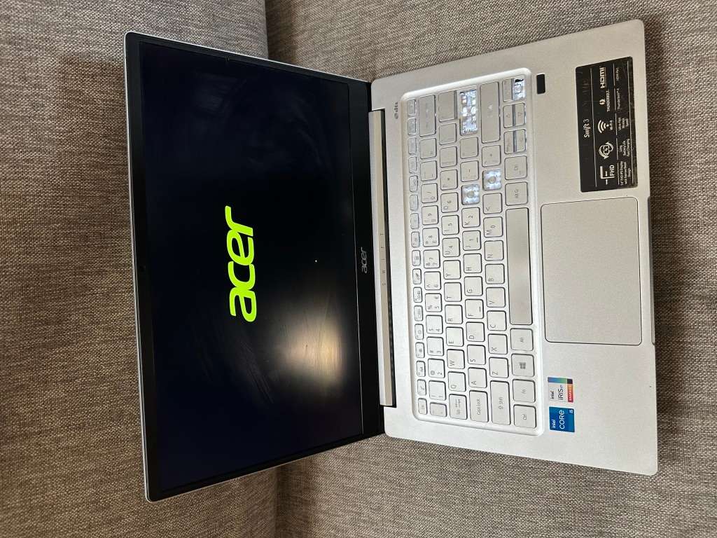 ACER SWIFT 3 CORE  I5 11TH GEN IRIS XE GRAPHICS 8GBNRAM 512GBSSD HDR DISPLAY PLEASE READ
