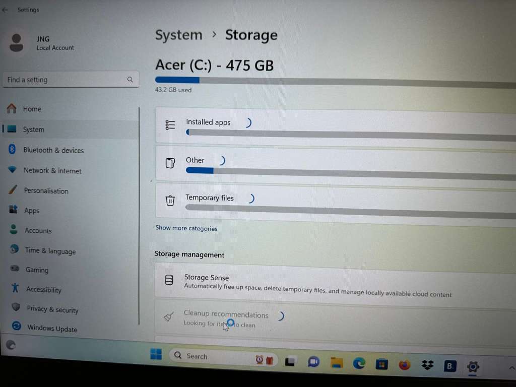ACER SWIFT 3 CORE  I5 11TH GEN IRIS XE GRAPHICS 8GBNRAM 512GBSSD HDR DISPLAY PLEASE READ