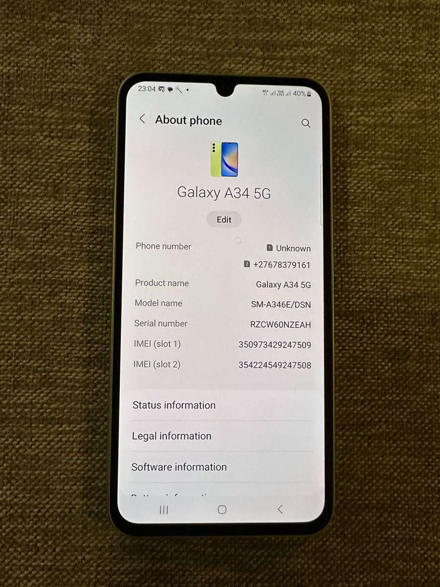Samsung A34 5G Dual Sim 128GB - Lime Green Mint