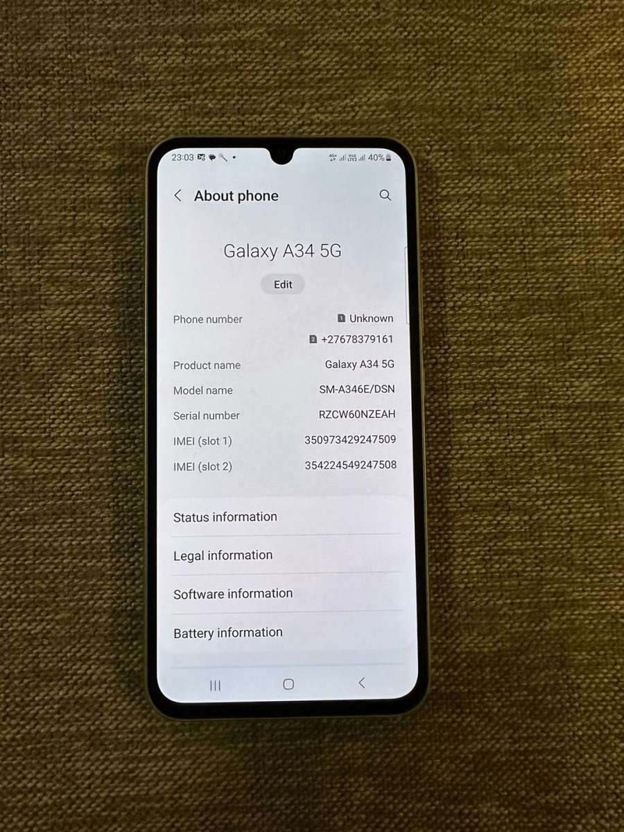 Samsung A34 5G Dual Sim 128GB - Lime Green Mint