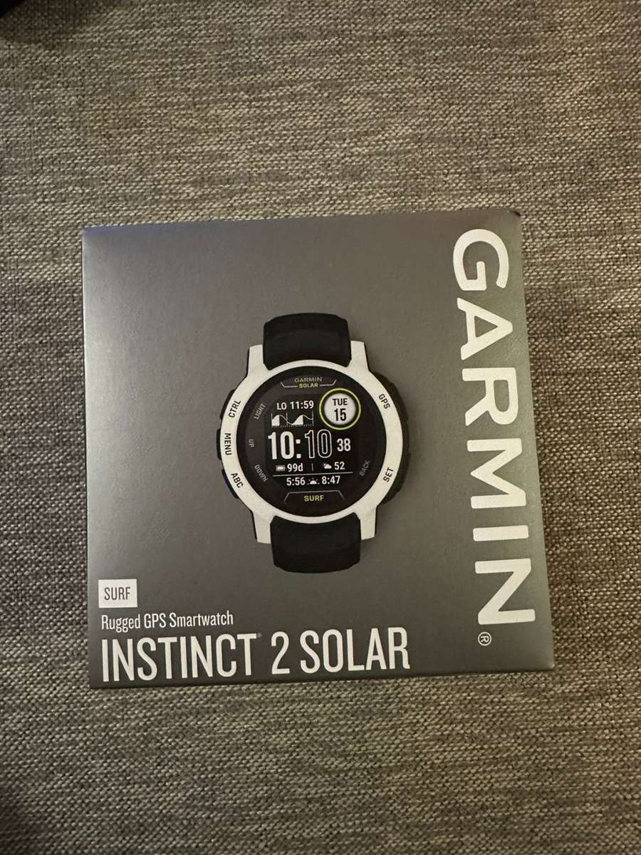 GARMIN INSTINCT 2 SOLAR SURF RUGGED GPS WATCH NEW