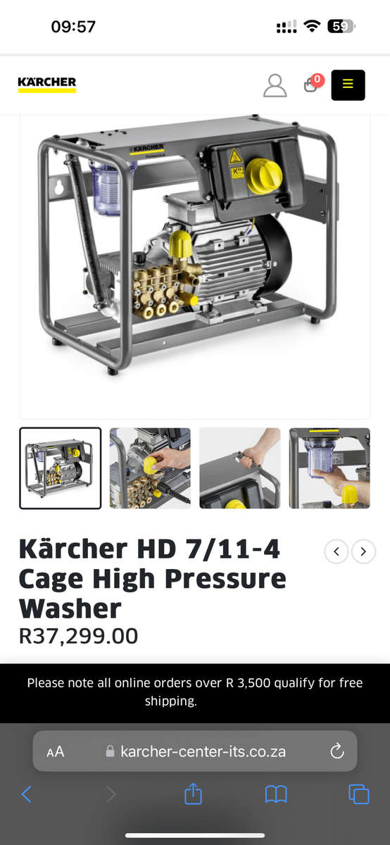 Kärcher HD 7/11-4 Cage HighPressure Washer New Retail 37K