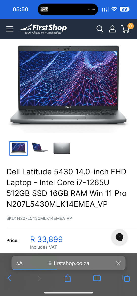 DELL LATITUDE 5430 I7 V PRO 12TH GEN 16GB RAM 512GB SSD LTE WITH DELL WARRANTY