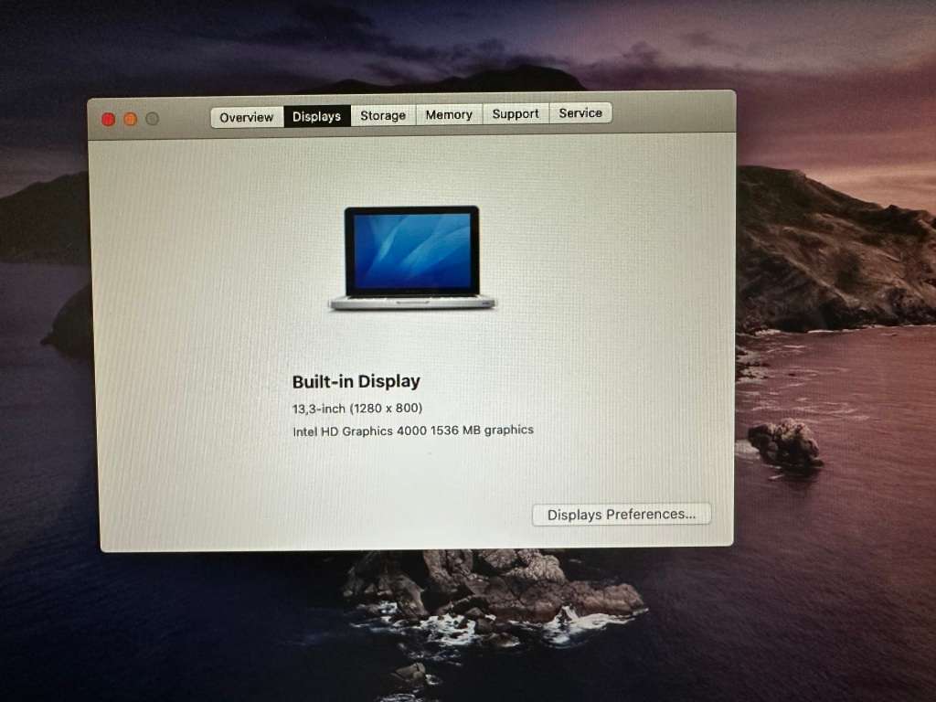 MACBOOK PRO 2012 CORE I7 13 INCH 8GB RAM 500GBHDD