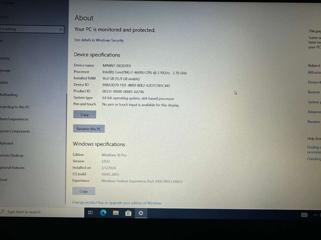 HP ELITEBOOK 850 G1 CORE I7 16GB RAM 500GB HDD 15.6 INCH LTE