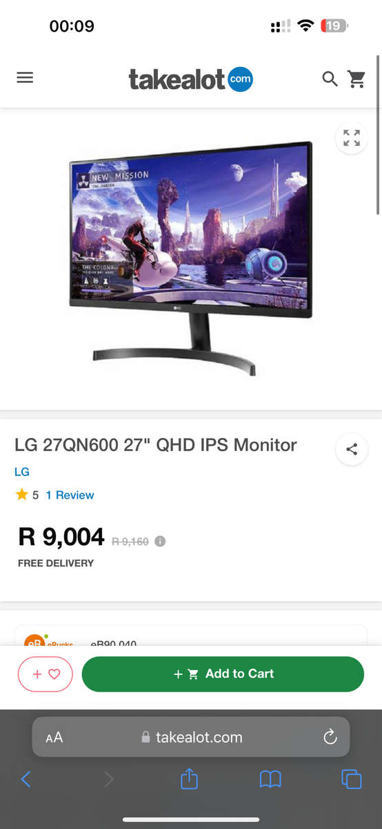 LG 27QN600 27 in QHD Monitor New