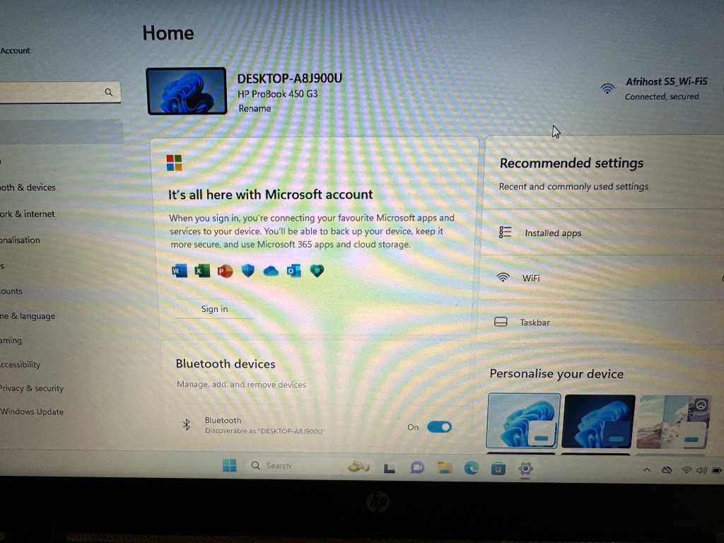 HP 450 G3 I3 6TH GEN 8GB RAM 500GB HDD HDR DISPLAY