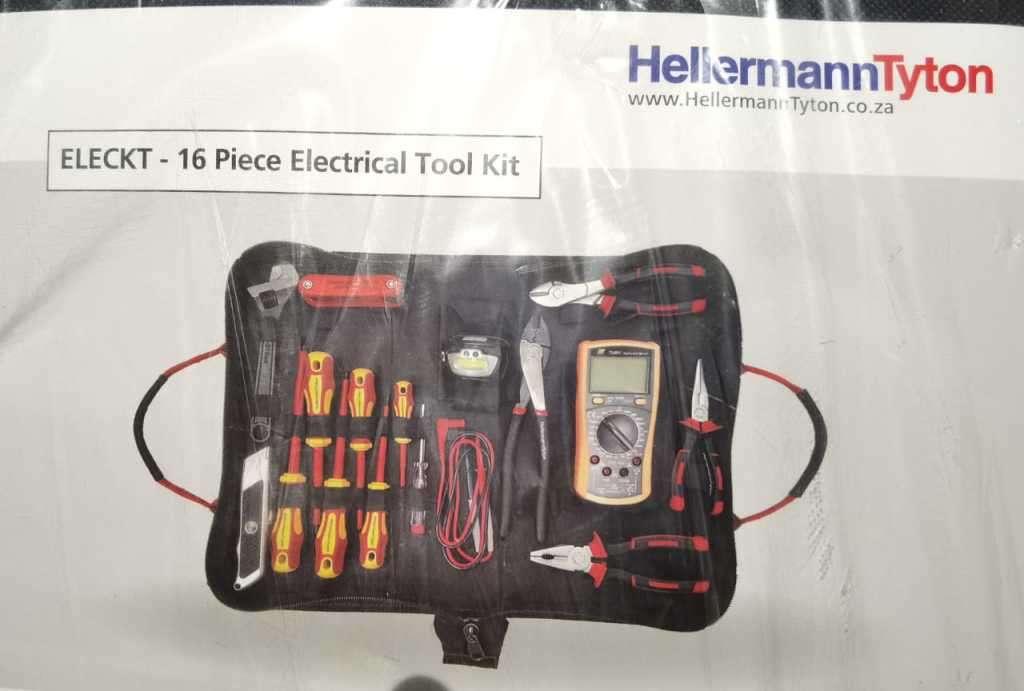 HellermannTyton ELECKT 16 Piece Electrical Tool Kit New Sealed