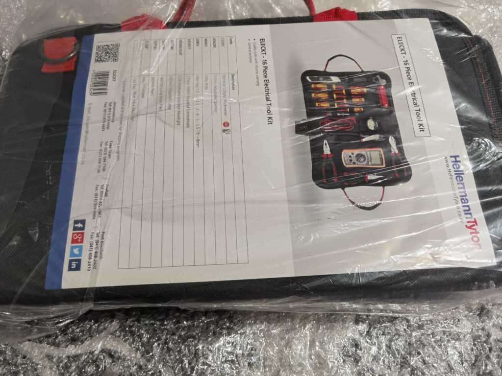 HellermannTyton ELECKT 16 Piece Electrical Tool Kit New Sealed