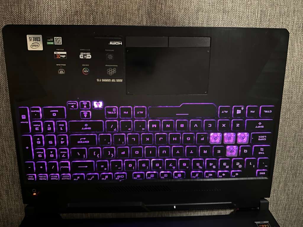 ASUS TUF GAMING FX506LH CORE I5 10TH GEN 24GB RAM 512GB SSD