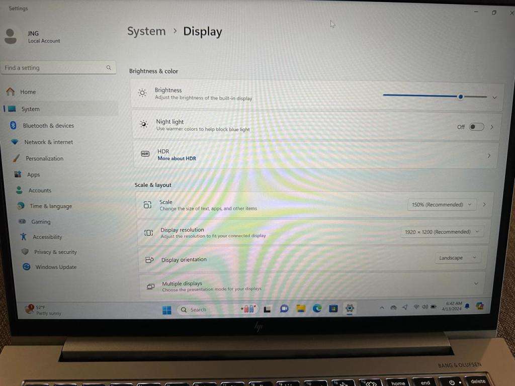 HP EliteBook 845 G10 14-inch WUXGA Laptop - AMD Ryzen 7 7840HS 512GB SSD 16GB RAM LTE  New Condition