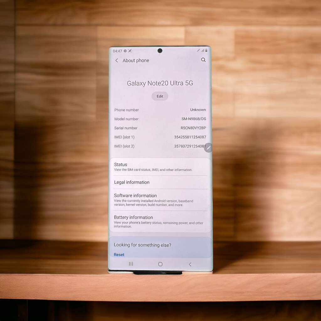 Samsung Galaxy Note 20 Ultra Dual Sim 5G 256GB/12GB Ram With S Pen Mint