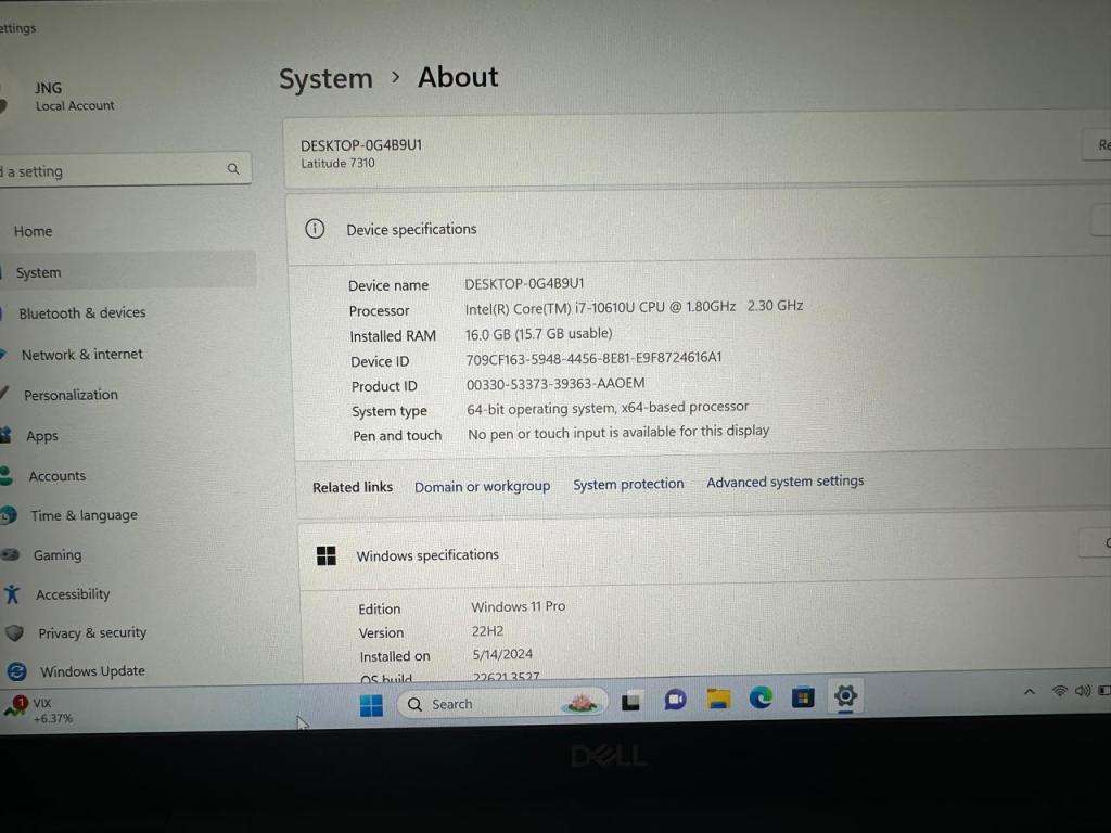 Dell Latitude 7310 13.3-inch Core i7-10610U 16GB RAM 512GB SSD Lte