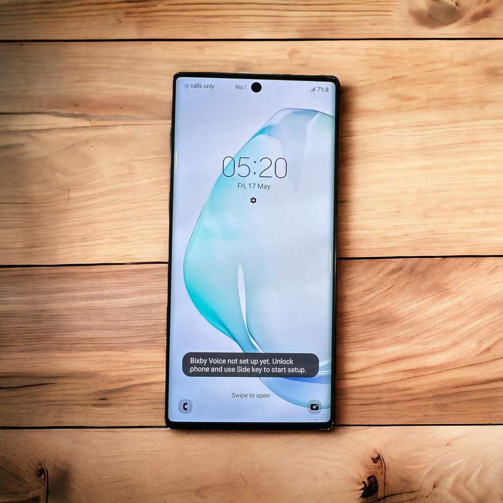 SAMSUNG NOTE 10 SM-N970U SINGLE  SIM SIM 8GB RAM 256GB MINT