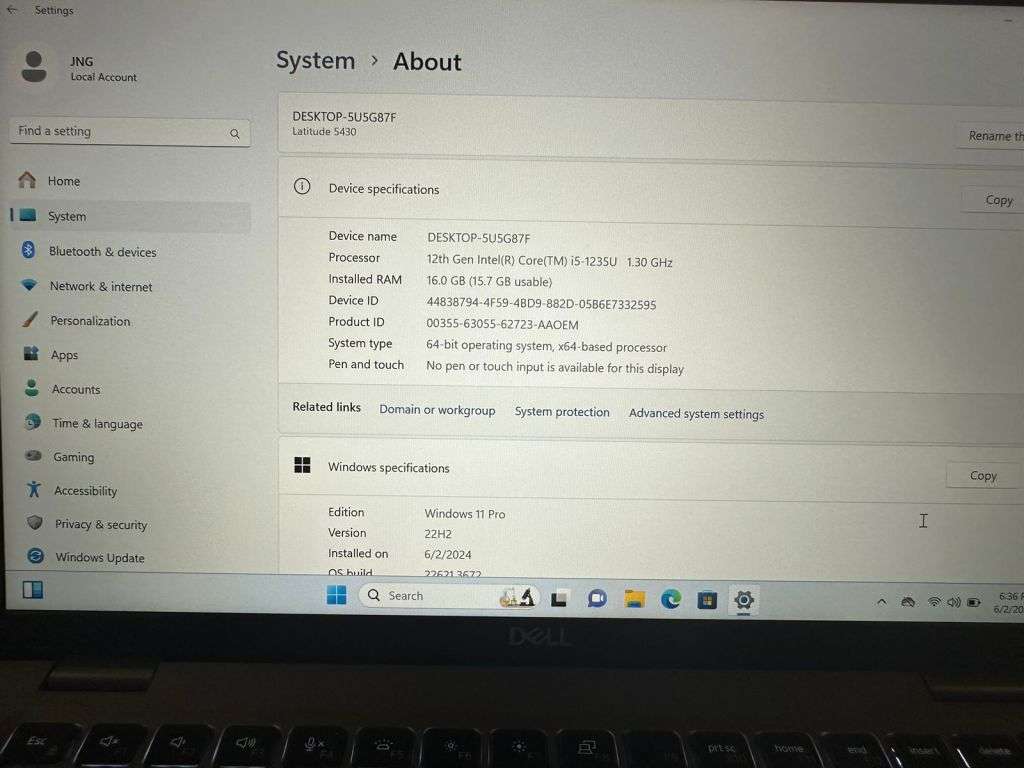 DELL LATITUDE 5430 I5  12TH GEN 16GB RAM 256GB SSD LTE WITH DELL WARRANTY