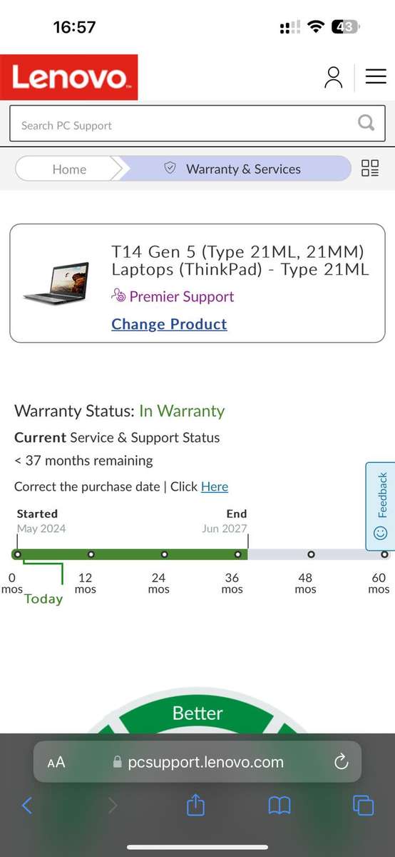 Lenovo ThinkPad T14 Gen 5  Core Ultra 7 155U / 14.0 WUXGA / 16GB RAM / 512GB SSD / LTE NEW SEALED