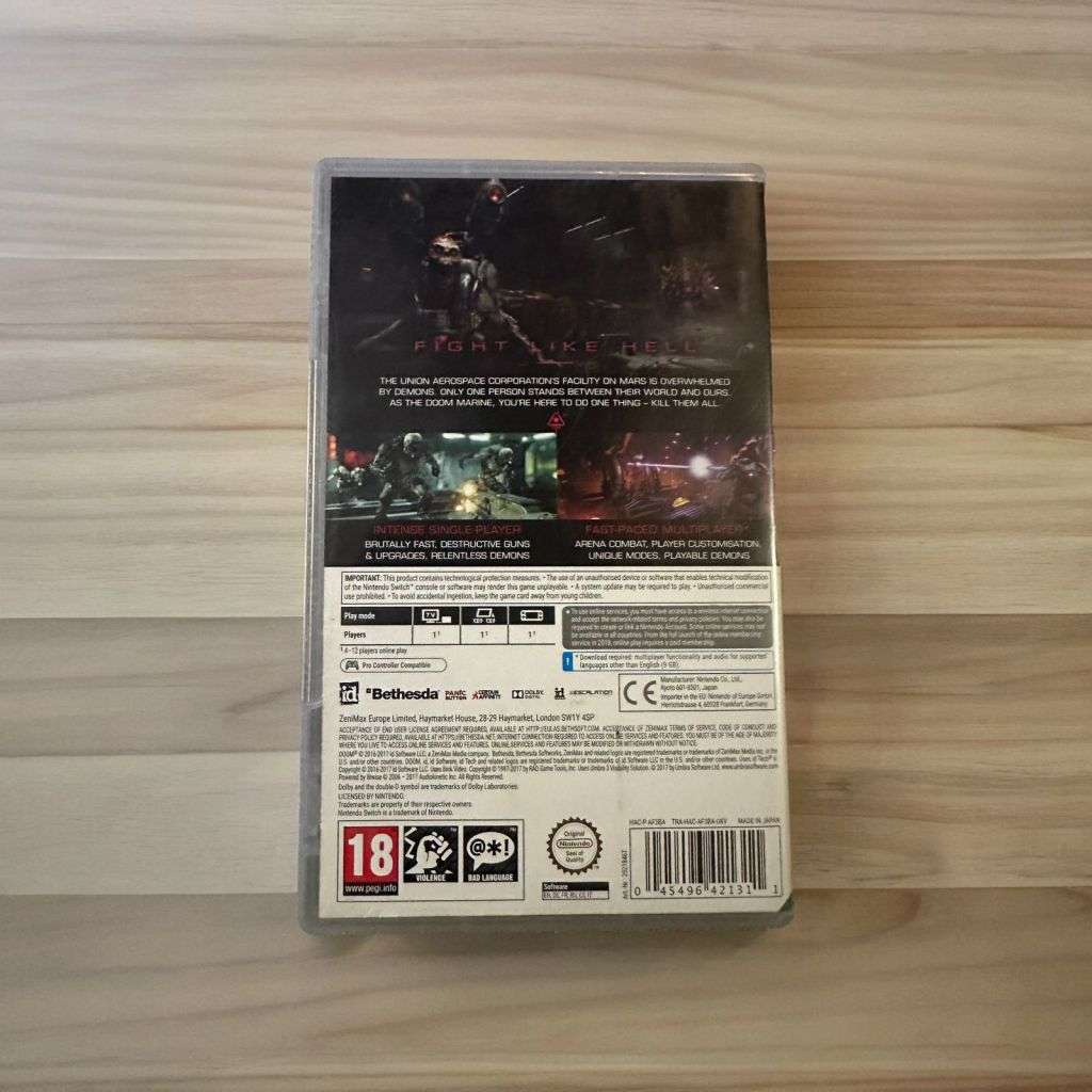 SWITCH DOOM NINTENDO SWITCH EXCELLENT GREAT CONDITION