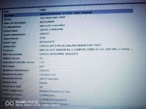 Lenovo ideapad S145 MT 81N3BU 15AST