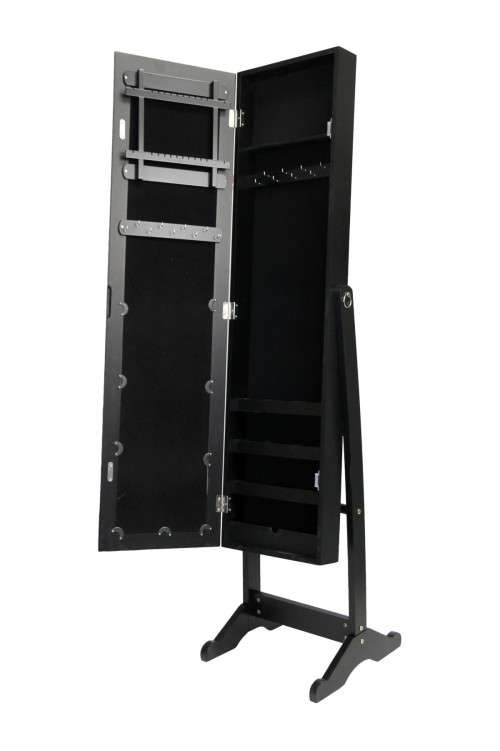 Lifestyle Mirror Jewellery Cabinet-BLACK