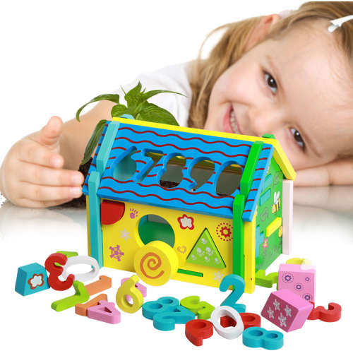Wooden Toy - Number House