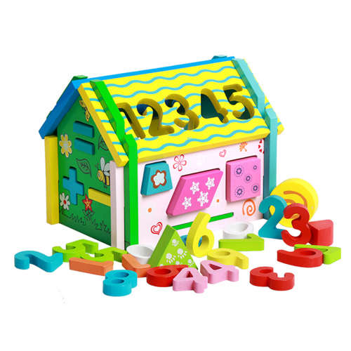 Wooden Toy - Number House