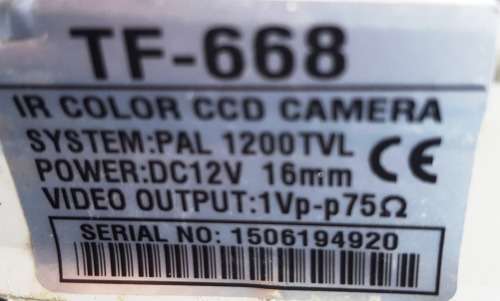 long range cctv camera 16mm lens