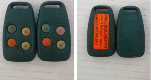 sentry 4 button remote x 2 one bid for both remotes