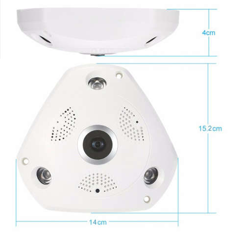 Wifi ip Camera panoramic 360 degree