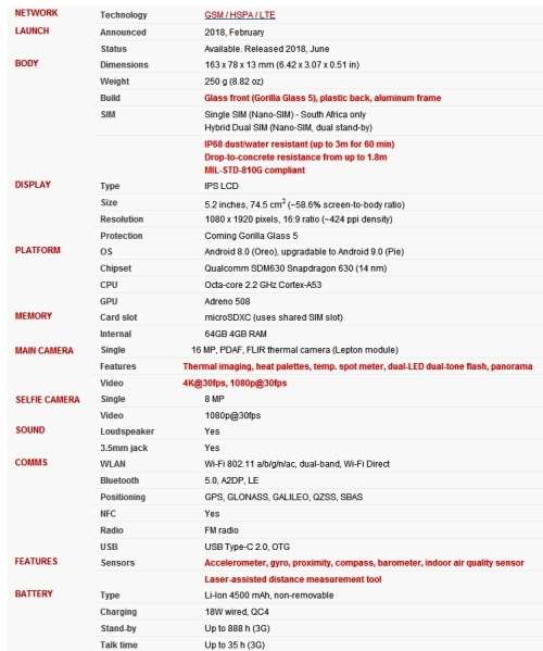 Rugged  Caterpillar S61  dust/water resistant. Gorilla Glass 5.  Drop to concrete resistance 1.8m.