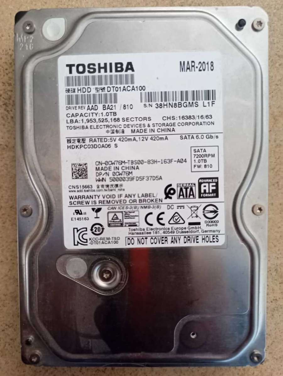 Desktop Hard Drive 1TB
