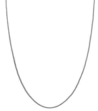 50cm Sterling Silver curb chain 1mm gauge