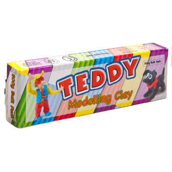 Dala Teddy Modeling Clay - 500g  Single Colour Box *ASSORTED COLOURS*
