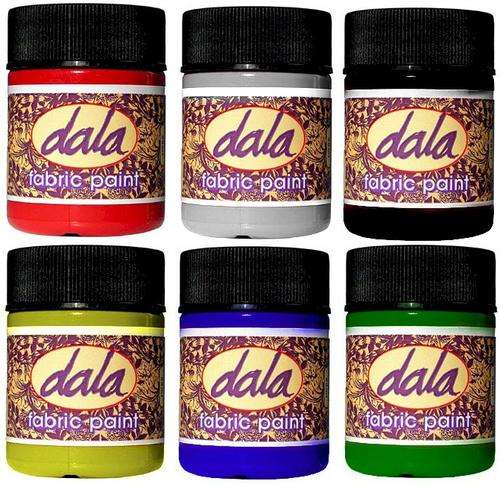 Dala Fabric Paint Kit - 6x50ml Jars
