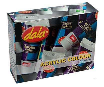 Dala Acrylic Paint Kit - 12x30ml Tubes