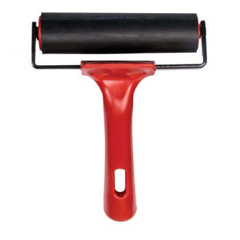 Dala Decoupage Wooden Rubber Roller (Brayer) - Metal Handle - 6 inches
