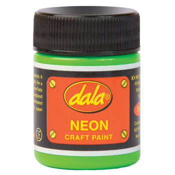 Dala Neon Craft Paint  - 50ml Jar *ASSORTED COLOURS AVAILABLE*
