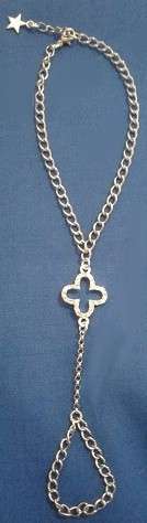 KUTULA Hand Bracelets - Silver Chain & Cross Connector - M