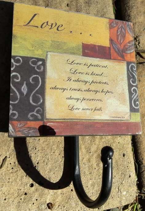 Decorative Hook/hanger - Love