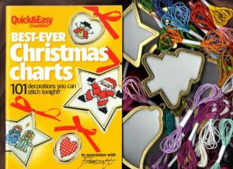 CHRISTMAS TREE CROSS-STITCH ORNAMENTS