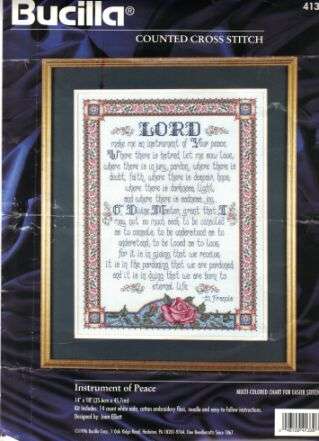 INSTRUMENT OF PEACE CROSS-STITCH CHART