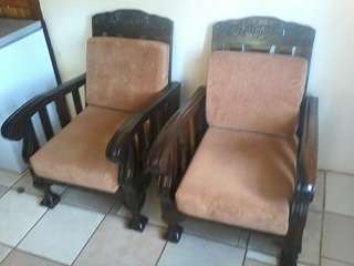 Stunning 5 seater Ball and claw lounge suit . Large and bulky, with great carving. Imbuia