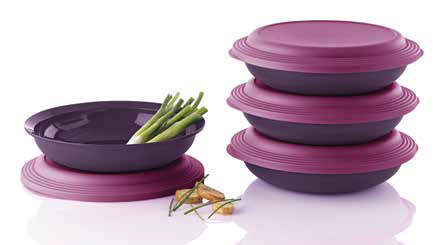 Tupperware Double Plates x 4