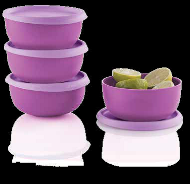 Tupperware 4 x Blossom Bowls 550ml